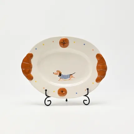 Baguette Dachshund Plate