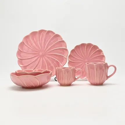 Whirling Bloom Embossed Plate-2