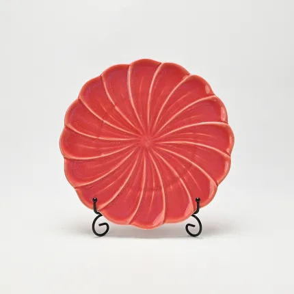 Whirling Bloom Embossed Plate-3