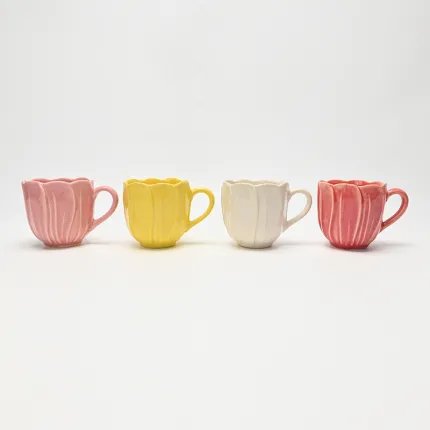 Whirling Bloom Embossed Mug-2