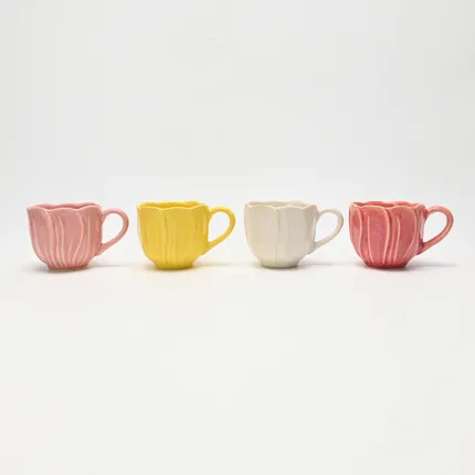Whirling Bloom Embossed Mug-4