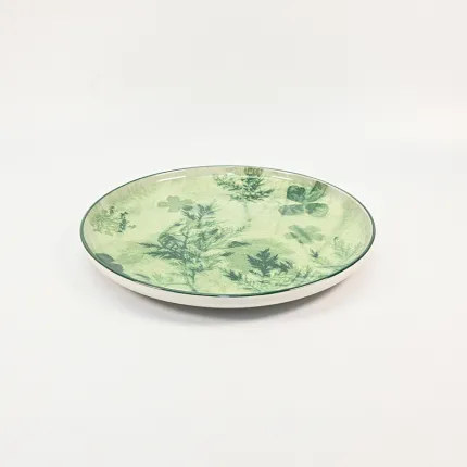 Botanical Dyed Green Plate