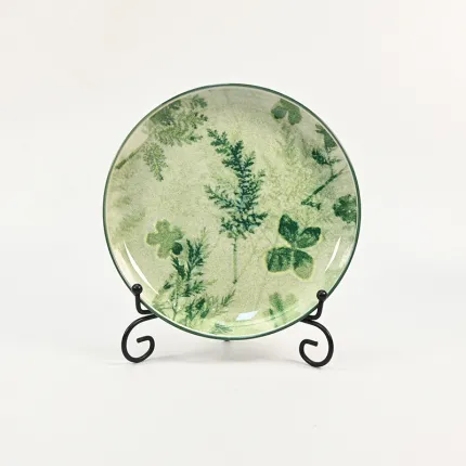 Botanical Dyed Green Plate