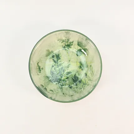 Botanical Dyed Green Bowl
