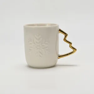 Snowflake Embossed Mug-3