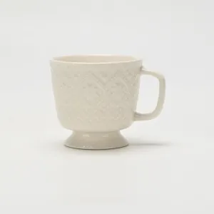 Diamond Pattern Snowflake Embossed Mug