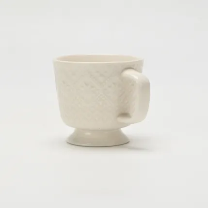 Diamond Pattern Snowflake Embossed Mug