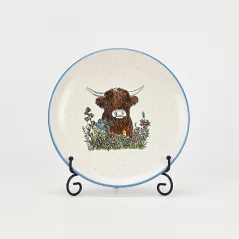Yak Pasture Plate-blue