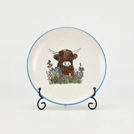 Yak Pasture Plate-blue