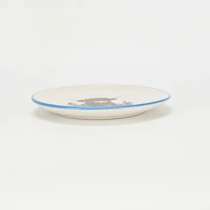 Yak Pasture Plate-blue