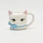 Bow White Cat Mug-1