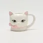 Bow White Cat Mug-2