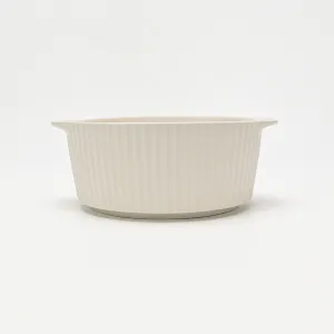 Sesame-Patterned Relief Soup Bowl
