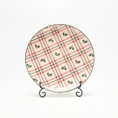 Christmas Plaid Plate-1