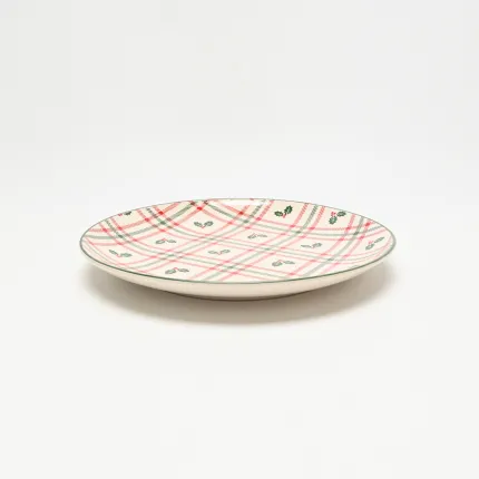 Christmas Plaid Plate-1