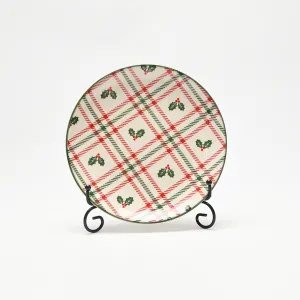 Christmas Plaid Plate-2