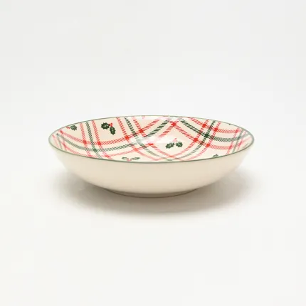 Christmas Plaid Bowl-1