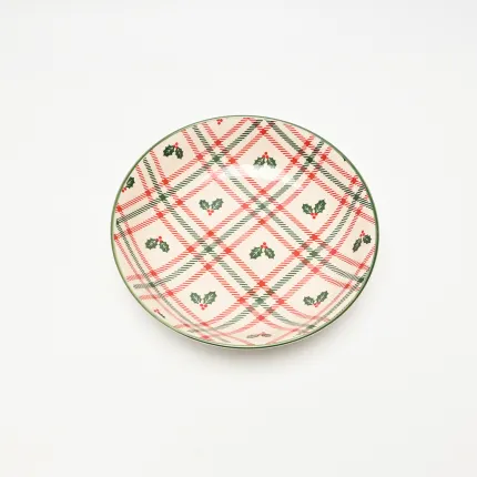 Christmas Plaid Bowl-1