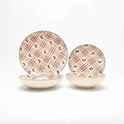 Christmas Plaid Bowl-1