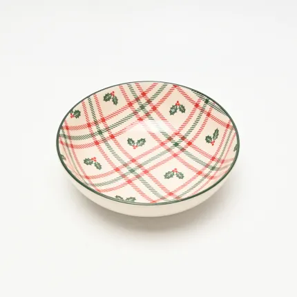Christmas Plaid Bowl-2