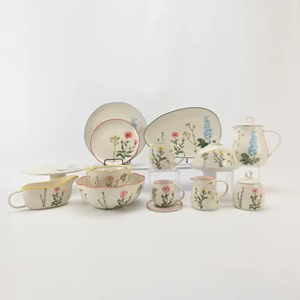 Country-Style Floral Bowl-3