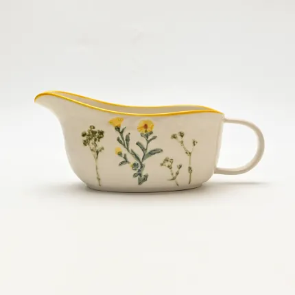 Country-Style Floral Gravy Boat