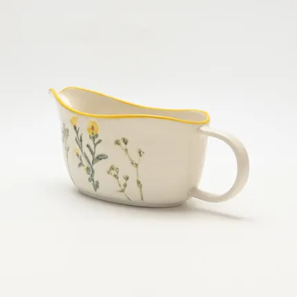 Country-Style Floral Gravy Boat