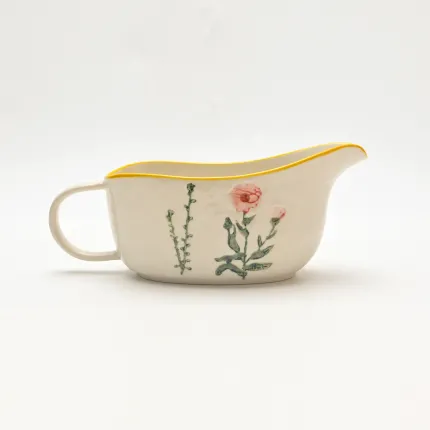 Country-Style Floral Gravy Boat