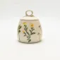 Country-Style Floral Sugar Bowl