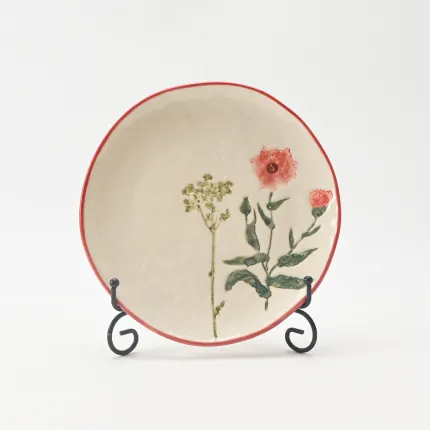 Country-Style Floral Plate-2