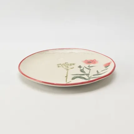 Country-Style Floral Plate-2