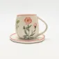 Country-Style Floral Cup&Saucer