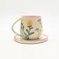 Country-Style Floral Cup&Saucer