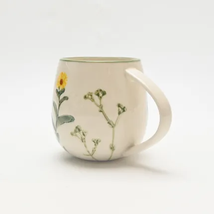 Country-Style Floral Mug