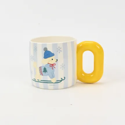 Striped Dog Mug – Teddy