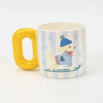 Striped Dog Mug – Teddy