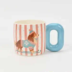 Striped Dog Mug&ndash;Sheepdog
