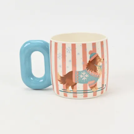 Striped Dog Mug–Sheepdog