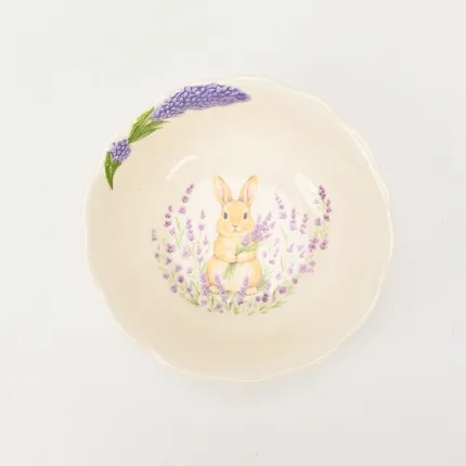 Lavender Rabbit Bowl