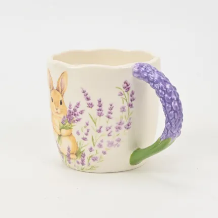 Lavender Rabbit Mug