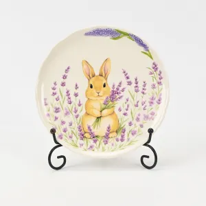 Lavender Rabbit Plate