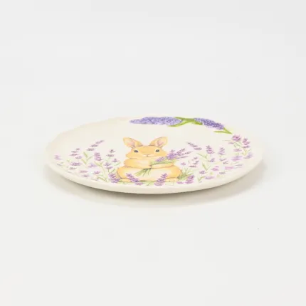 Lavender Rabbit Plate