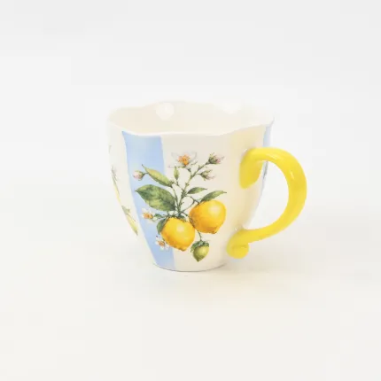 Striped Orchard Mug-Lemon