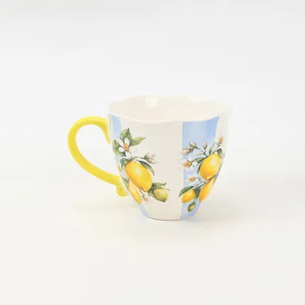 Striped Orchard Mug-Lemon