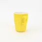 Vertical-striped colorful Mug-Yellow