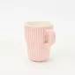 Vertical-striped colorful Mug-Pale Pink