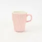 Vertical-striped colorful Mug-Pale Pink