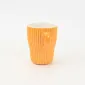 Vertical-striped colorful Mug-Honey Orange