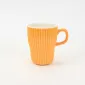 Vertical-striped colorful Mug-Honey Orange