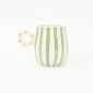 Candy Stripe Mug-Green